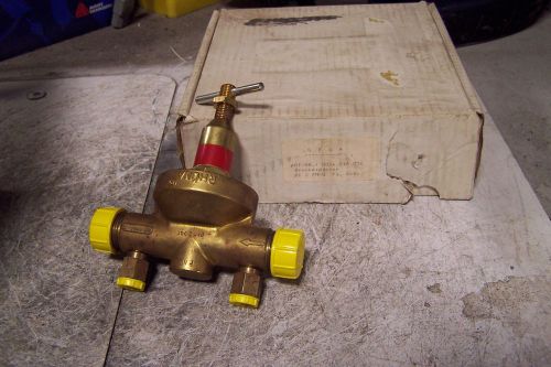 NEW RHONA RE2PM-G BRASS PRESSURE REGULATOR NATURAL GAS