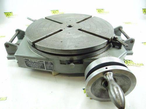 BRIDGEPORT 15&#034; T SLOT ROTARY TABLE