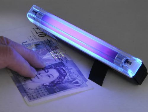 New 2-in-1 handheld uv led light torch lamp counterfeit currency money detector for sale