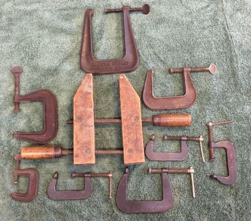 LOT OF C CLAMPS MADE IN AMERICA!!! Cincinnati Tool, Majestic, BONUS 8&#034;Jorgensen!