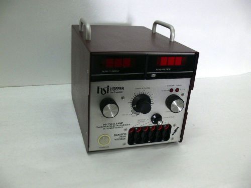 Hoefer PS 250 PS250 Transphor / Electrophoresis DC Power Supply  ( 250V / 2.5A )