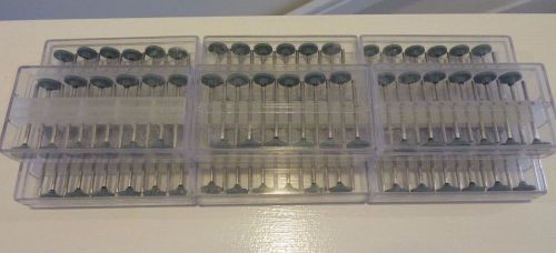 Dental Mounted Green Stone Wheels - 9 Boxes of 12 - Shape No. 11