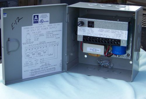 DORMA HIGH PERFORMANCE ES-100 24VDC POWER SUPPLY IN ENCLOSURE ACCESS CONTROL