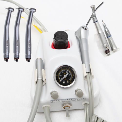 Dental turbine unit work w/ compressor high low speed handpiece kit 4hole for sale