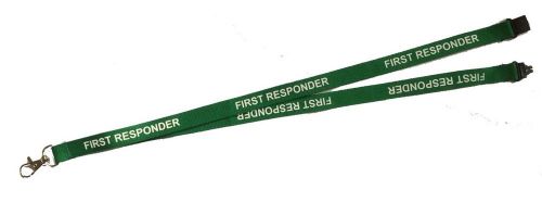 Lanyard Printed First Responder with Free ID Holder- Ambulance EMT Paramedic