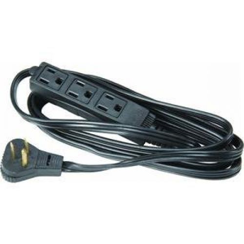 8 FT 16/3 Black Flat Cord