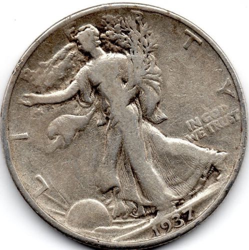 1937 Walking Liberty Half Dollar