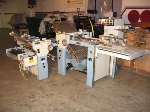 MBO T49 4/4 folder w/right angle &amp; stacker  baum challenge stahl mbm heidelberg