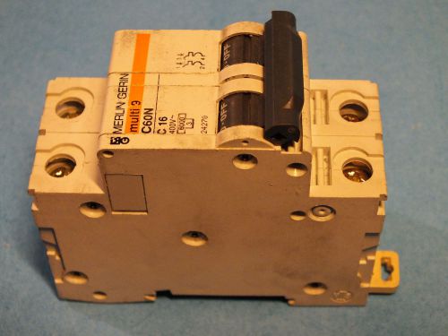 MERLIN GERIN, C60N C16 2P  24270, Circuit breaker, Used