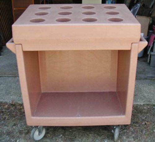 Cambro silverware &amp; tray cart w/ 12 compartments &amp; casters in nice condition for sale