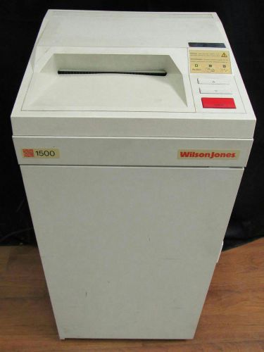 Wilson Jones 1500 shredder model# 143403501855