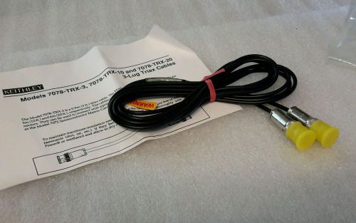 KEITHLEY 7078-TRX-10 3-LUG TRIAX CABLES 7078-TRX-3 7078-TRX-20 NEW $75