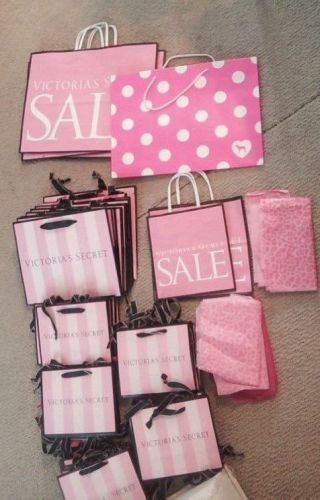 Lot of 64 VICTORIA&#039;S SECRET GIFT BAGS