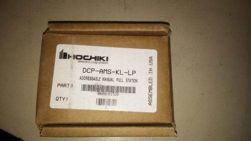 HOCHIKI AMERICA CORP DCP-AMS-KL-LP NIB ADDRESSABLE MANUAL PULL STATION #A93