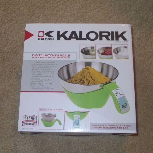 Kalorik Electronic iSense Food Scale - Lime Green - BRAND NEW IN BOX