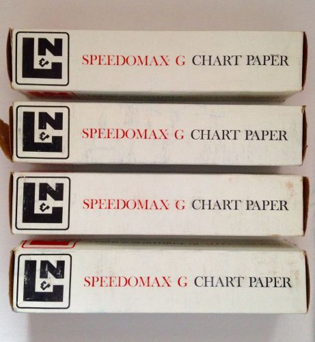 Lot of 4 Rolls of LEEDS &amp; NORTHRUP SPEEDOMAX G CHART PAPER 100 LINE # 690425