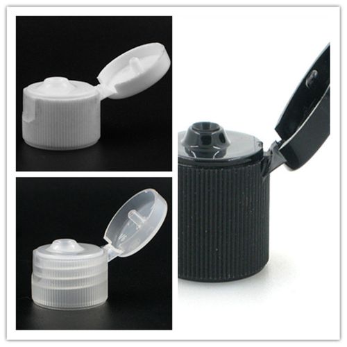 20-410 Ribbed  plastic Flip Top Dispensing Cap Unlined  160pcs