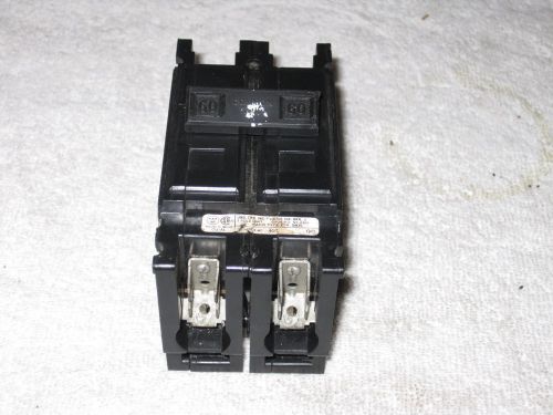 WESTINGHOUSE QO2060 2 POLE 60 AMP SPECIAL PURPOSE BREAKER 1/4&#034; SPADE TERMINALS