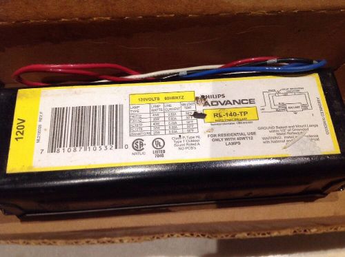 LOT2 Pieces PHILLIPS ADVANCE INTELLIVOLT LIGHTING BALLAST ICN2S40N AND RL140TP