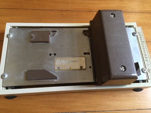 Vintage addressograph credit card imprinter 1960&#039;s - 1980&#039;s knuckle buster for sale