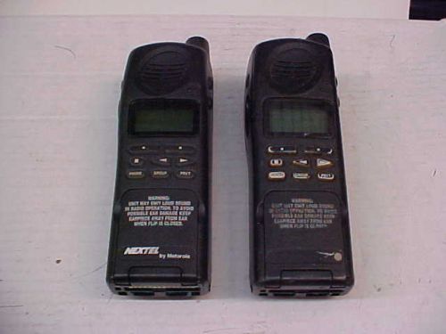 Motorola nextel iden lp1000 hand held radios h02uch6rr8bn 2ea lot loc#a671