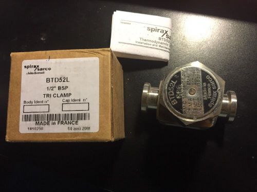 NIB Spirax Sarco BTD52L Tri Clamp  Steam Trap 1/2&#034; BSP