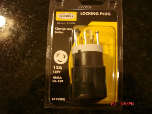 HUBBELL Bryant Twist Lock Plug Locking NEMA L5-15P 15A 125V L515SPZ NEW #L515SPZ