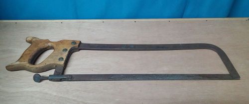 Very Nice VINTAGE MEAT HAND SAW BUTCHER TOOL 18&#034; BLADE L@@K!