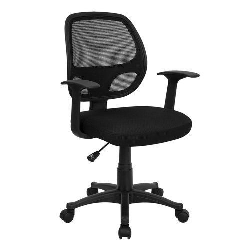Midback black mesh swivel task chair for sale