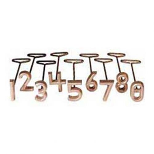 Freeze branding iron brass set 2&#034; numbers cattle identification for sale