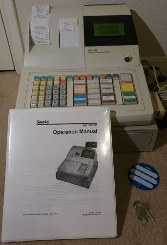 Samsung SAM4s SER-7040 Cash Register w/ Manual &amp; Keys