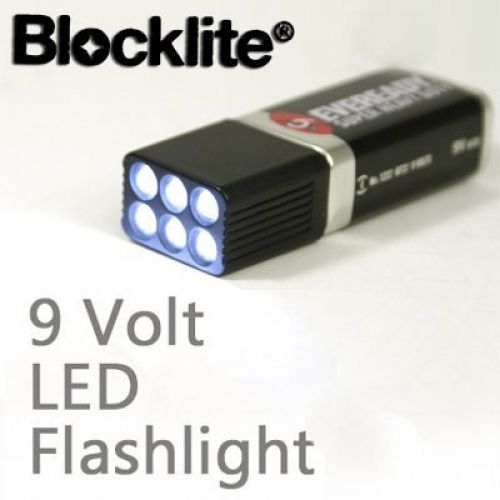 UNISHOW? Blocklite (TM) Mini Compact Size Ultra Bright 9V Eveready? Super Heavy