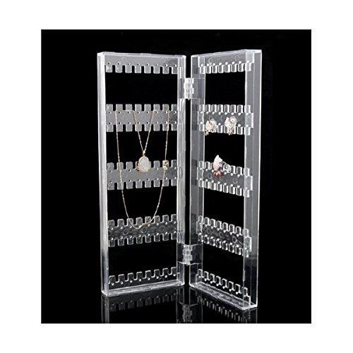 KLOUD City ? Clear acrylic 64 pair holes folding foldable earring organizer