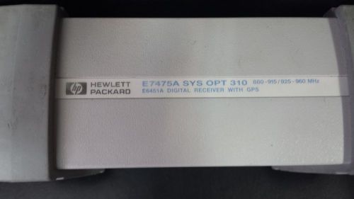 AGILENT E7475A SYS OPT 310 880-915/925-960MHZ E6451A RECEIVER WITH GPS