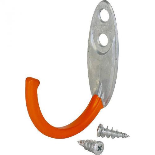 Heavy Duty Large Storage J-Hook, 4-1/2&#034; L x 1-5/8&#034; W x 5-1/2&#034; H, Gray/Orange