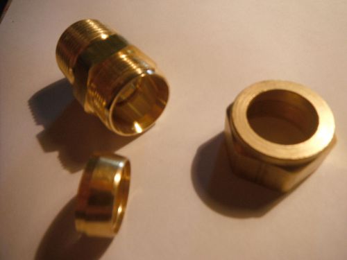 4 ==  BRASS COMPRESSION FITTING   3/4&#034; NPT X 3/4&#034; ID