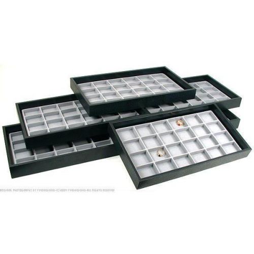 6 24 Slot Jewelry Display Insert &amp; Travel Tray