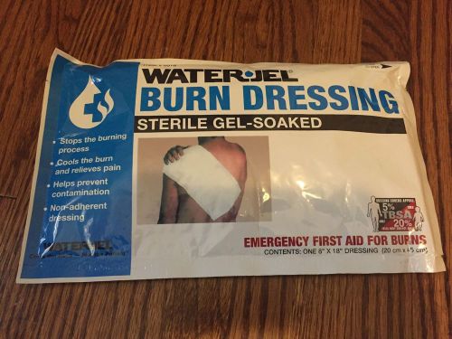 WATERJEL EMERGENCY FIRST AID FOR BURNS STERILE BURN DRESSING 8&#034; X 18&#034;