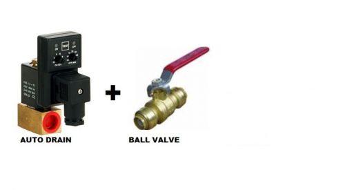 Air compressor accessory/installation kit (auto drain + ball valve ) for sale