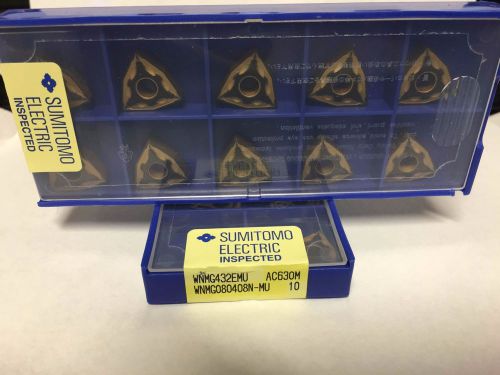 NEW WNMG432EMU AC630M  SUMITOMO Coated Carbide Insert WNMG080408N-MU 10 PACK NEW