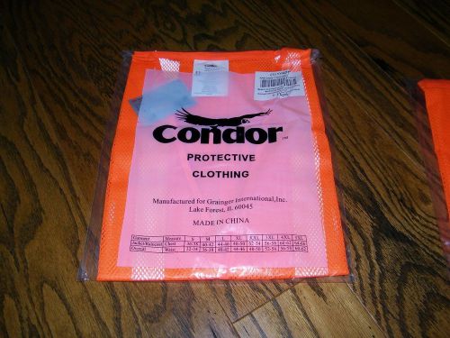 CONDOR 1YAD5 High Visibility Vest, Class 1 Size L Orange PRotective Vest