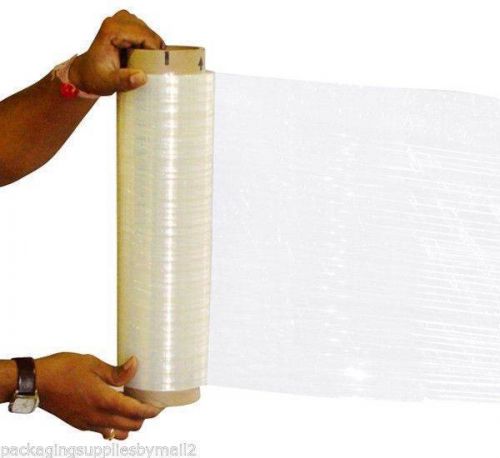 (40) hand wrap down gauge stretch plastic shrink film 16&#034; x 1500&#039; x 47 ga 40 rls for sale