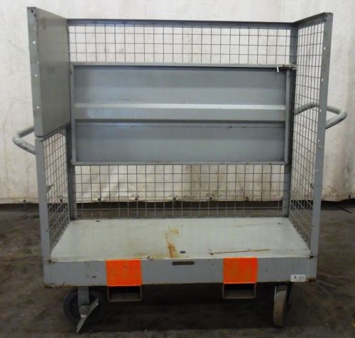 ARGUS GRAY CART W TABLE, LENGTH 49 1/4&#034; X WIDTH 22 1/8&#034; X HEIGHT 57 3/8&#034;