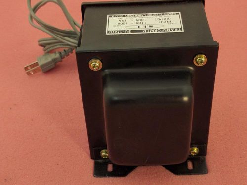 Sugano Electric Labs Transformer Model: SU-1500 Output 100V-15A