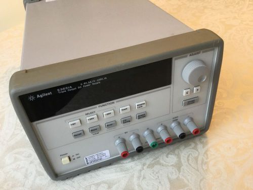 1 Agilent E3631A Triple Output DC Power Supply 0-6V 5A/0 -+25V 1A VGEX