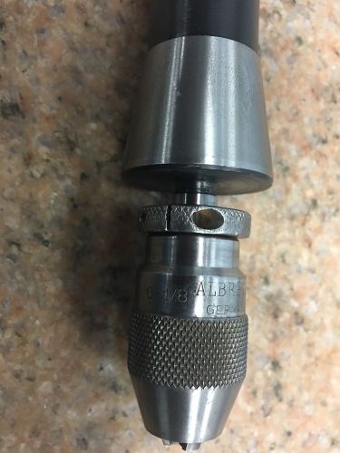 Albrecht Keyless Drill Chuck 1/8 W/NEW R8 Bridgeport, Proto Trak.