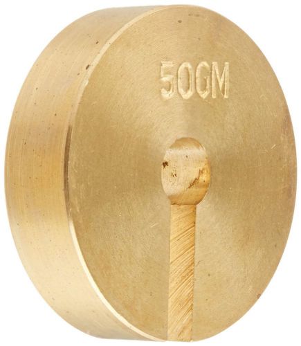 Ajax Scientific Brass Material Slotted Weight 50 Grams and Calibration
