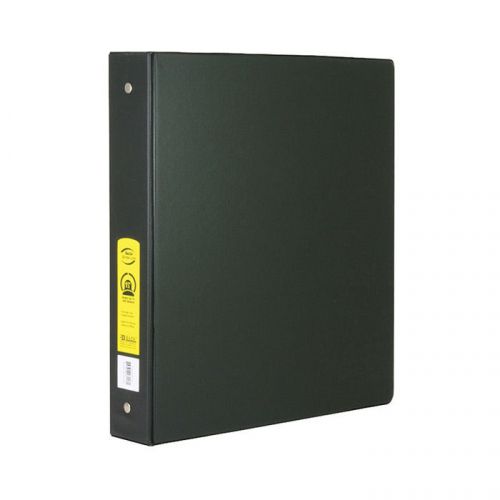 BAZIC 1&#034; Black 3-Ring Binder w/ 2-Pockets  of-12