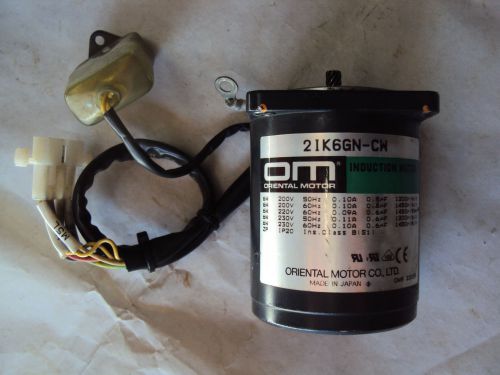 ORIENTAL MOTOR MODEL 21K6GN-CW INDUCTION MOTOR