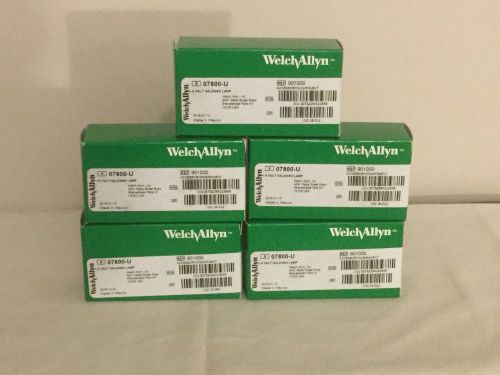 Welch Allyn 07800-U 6.0V Halogen Lamp, GENUINE Still in Package (5)